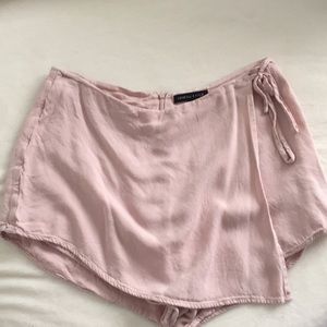 Kendall & Kylie Pink Wrap Skort